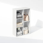Reed Closet Organizers and Storage, 5-Cube Reversible Closet Shelves, Closet Organization Shelf, 9.4 x 19.5 x 31.5, for Bedroom, Closet, White