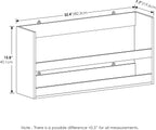 Hermite Rectangular Floating Shelves for Wall, Grey Oak