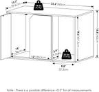 Peli Litter Box Enclosure, Small, Columbia Walnut