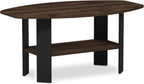 Simple Design Coffee Table, Columbia Walnut/Black