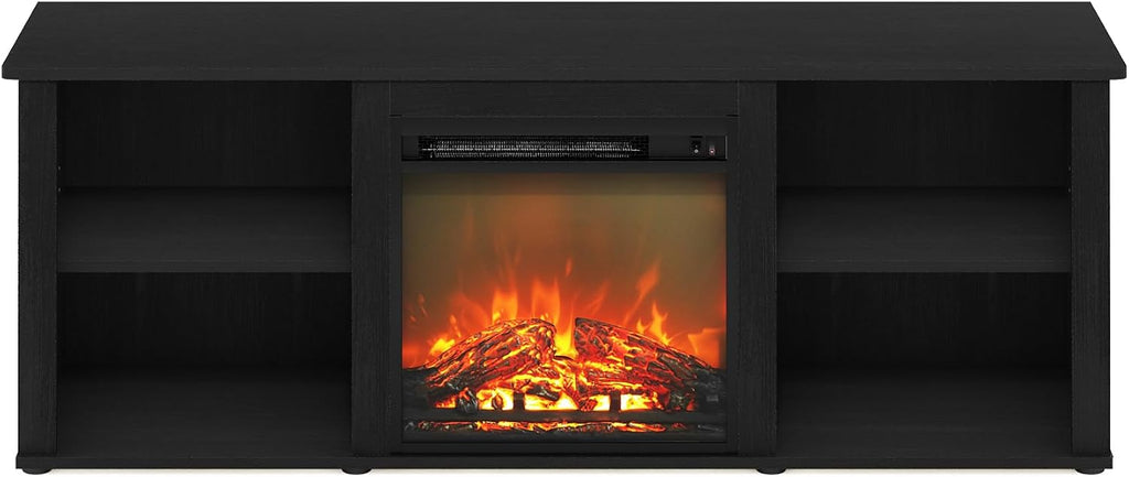 CLASSIC 3-Tier Fireplace TV Stand for TV up to 60 Inch, Americano