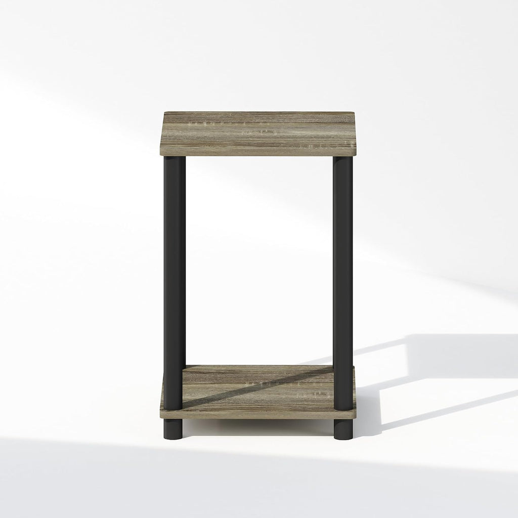 Turn-N-Tube Toolless 2-Tier Open Shelf Night Stand, French Oak