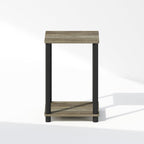 Turn-N-Tube Toolless 2-Tier Open Shelf Night Stand, French Oak
