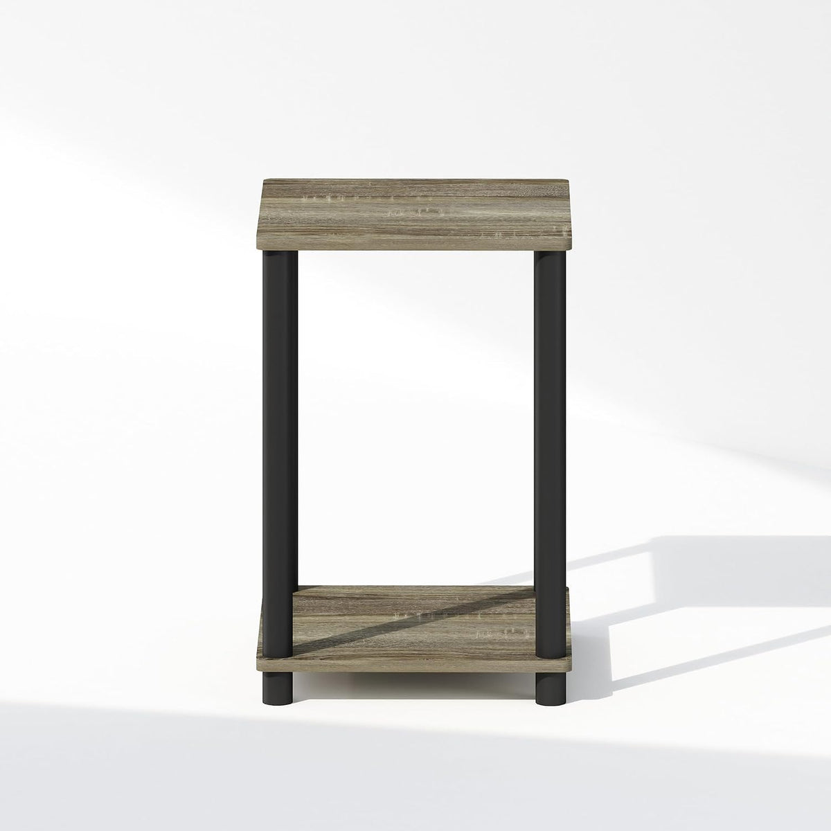 Turn-N-Tube Toolless 2-Tier Open Shelf Night Stand, French Oak