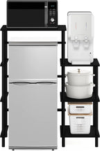 Turn-N-Tube Toolless 4-Tier Coffee Bar, Bakers Rack, Americano