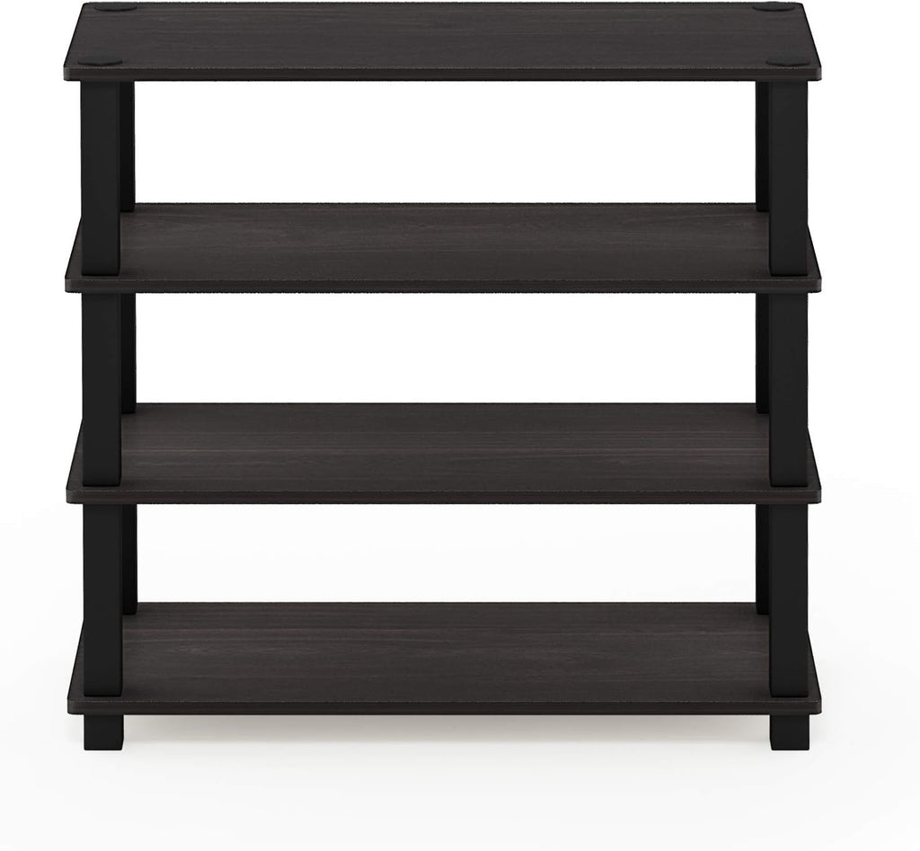 Turn-S-Tube Toolless 4-Tier Shoe Rack, Shoe Organizer, Espresso