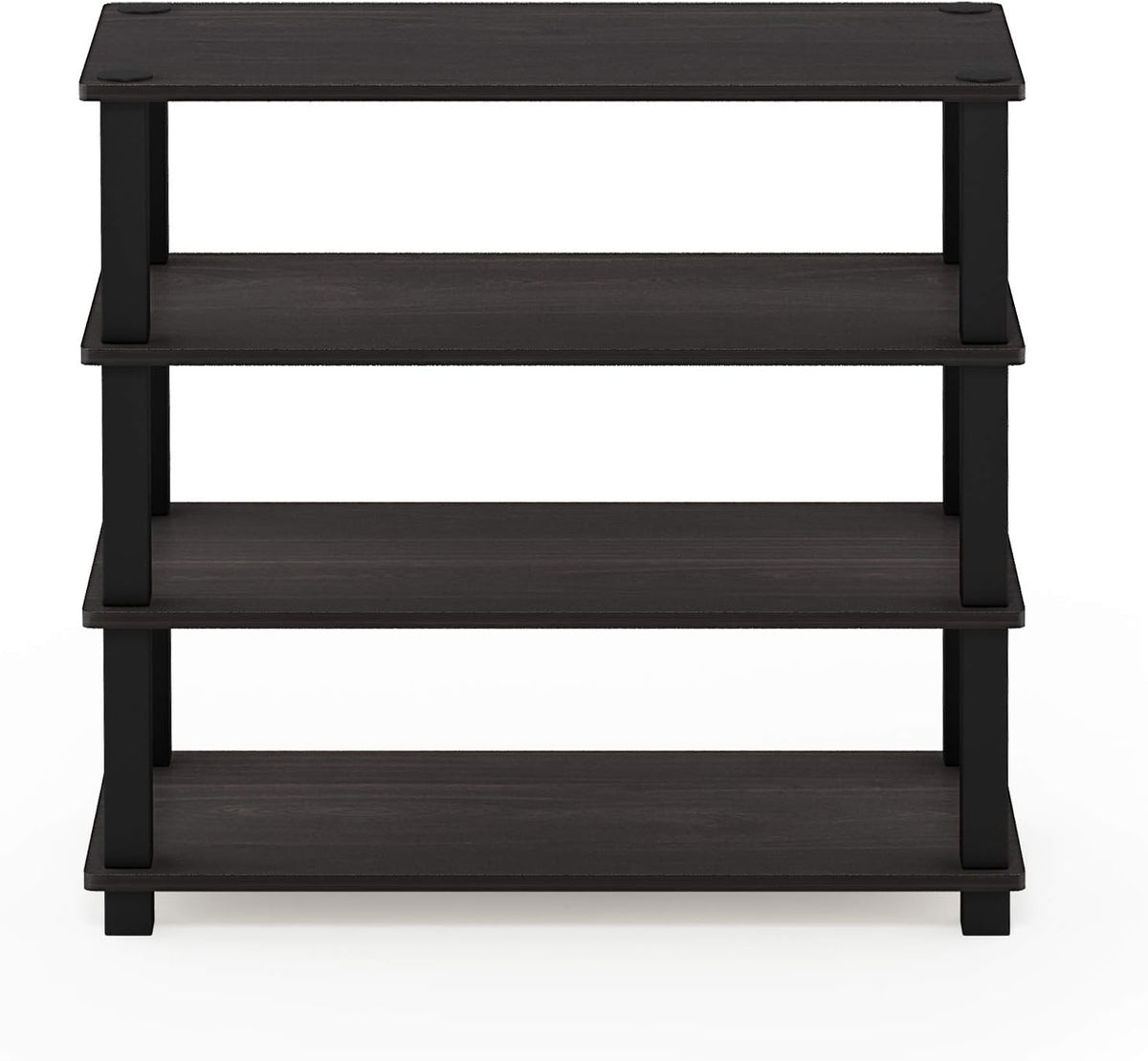 Turn-S-Tube Toolless 4-Tier Shoe Rack, Shoe Organizer, Espresso