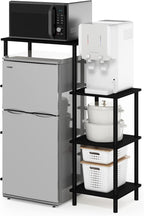 Turn-N-Tube Toolless 4-Tier Coffee Bar, Bakers Rack, Americano