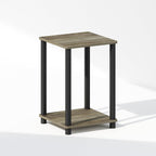Turn-N-Tube Toolless 2-Tier Open Shelf Night Stand, French Oak