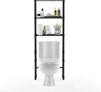 Turn-N-Tube with 3 Shelves Toilet Space Saver, Espresso/Black