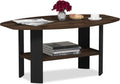 Simple Design Coffee Table, Columbia Walnut/Black