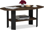 Simple Design Coffee Table, Columbia Walnut/Black
