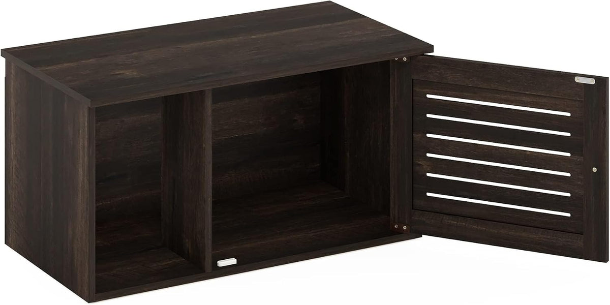 Peli Farmhouse Hidden Cat Litter Box with Divider, Ebony
