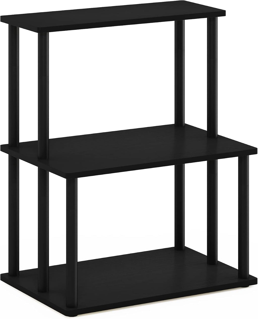 Turn-N-Tube 3-Tier Toolless Kitchen Storage Shelf, Americano/Black