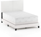 Pessac PU Leather Upholstered Platform, Full, White