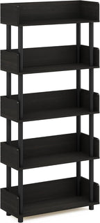 Turn-N-Tube Book Shelf, 5-Tier Bookshelf, Bookcases, Espresso