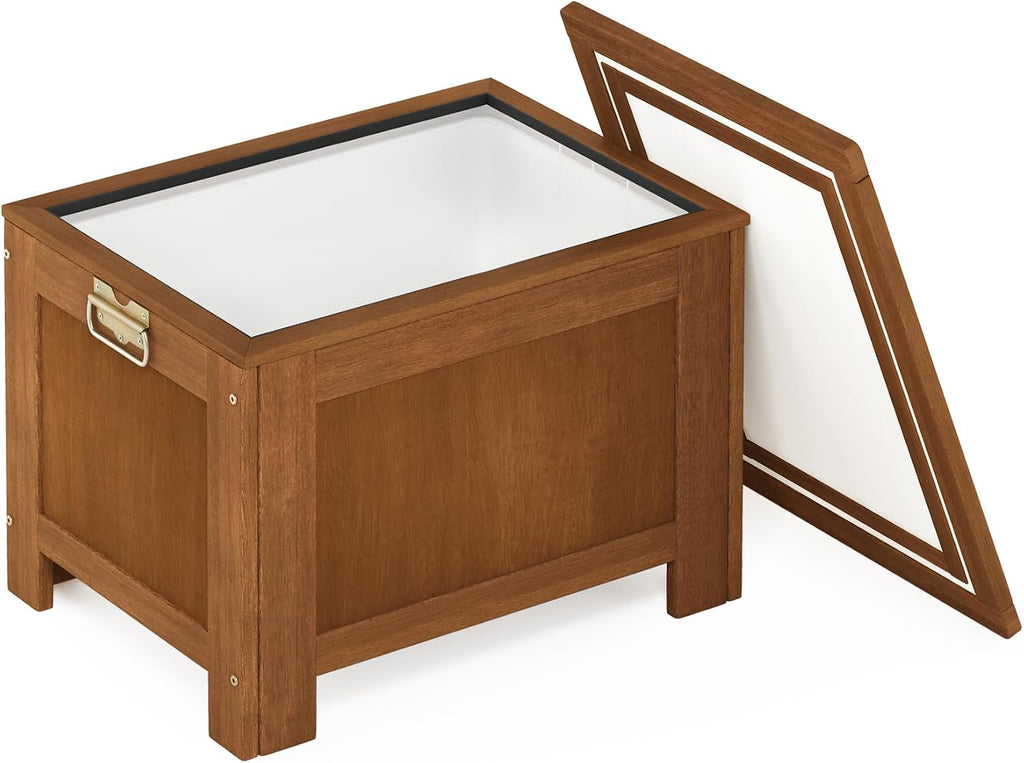 Hardwood Outdoor Cooler Storage, Porch