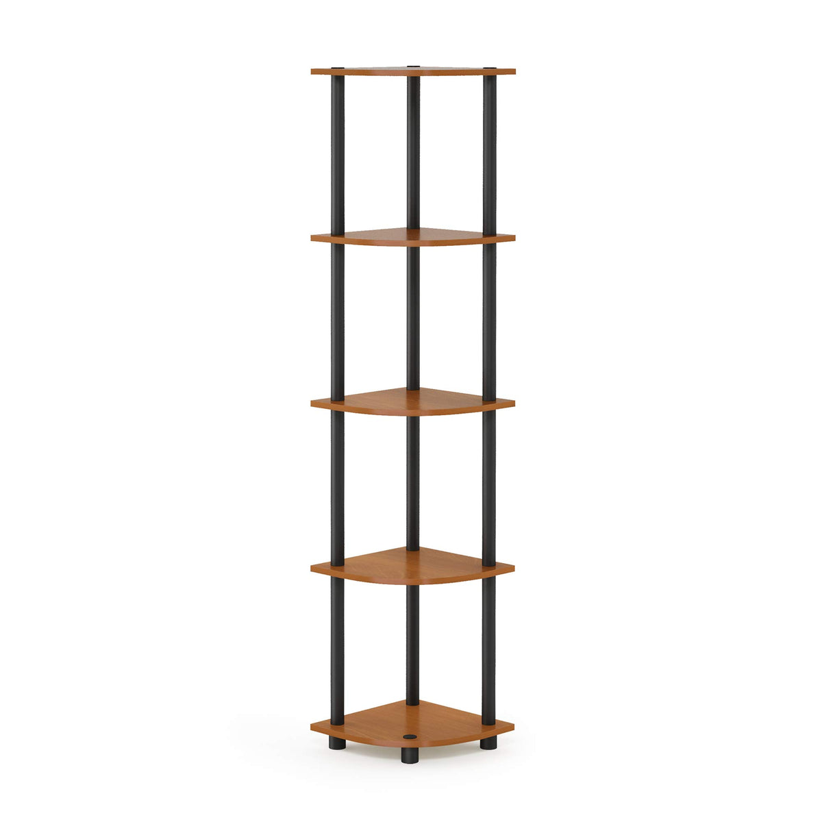 99152BE/WH/IV 3-Tier Go Green Multipurpose Storage Rack Shelving Unit Bookshelf Cabinet with 2 Bins, Beech Finish