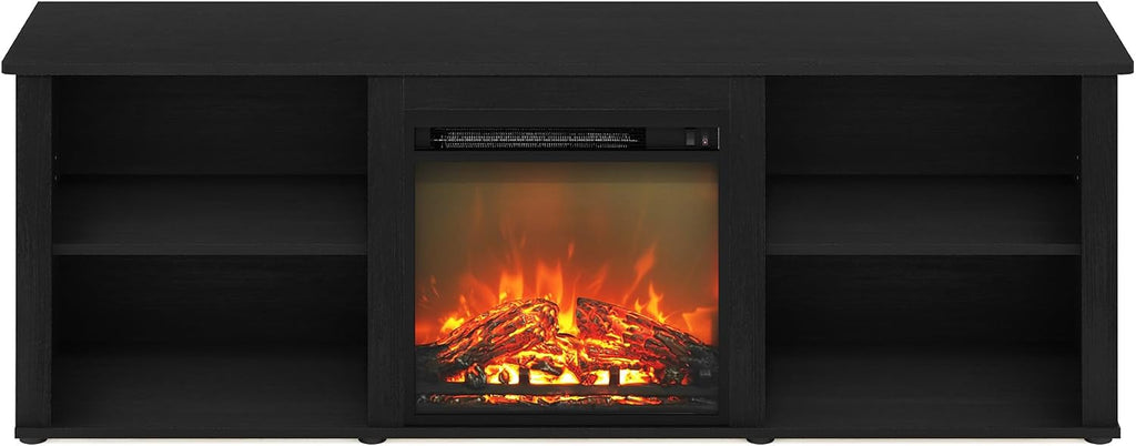 CLASSIC 3-Tier Fireplace TV Stand for TV up to 70 Inch, Americano
