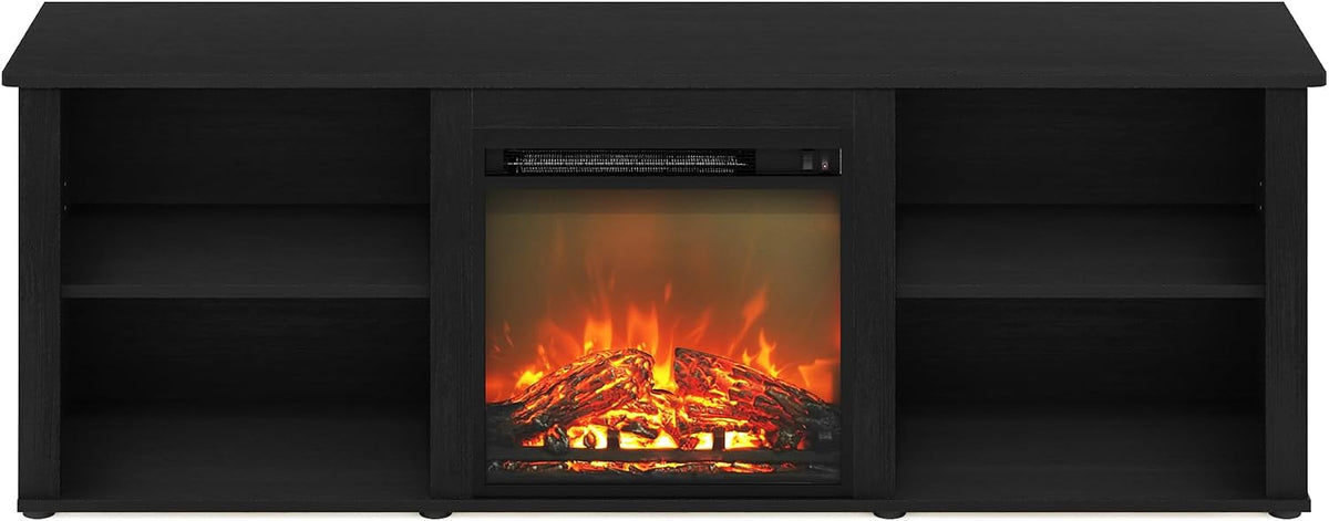 CLASSIC 3-Tier Fireplace TV Stand for TV up to 70 Inch, Americano