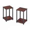 Turn-N-Tube 2-Pack Toolless 2-Tier Book Shelf, French Oak