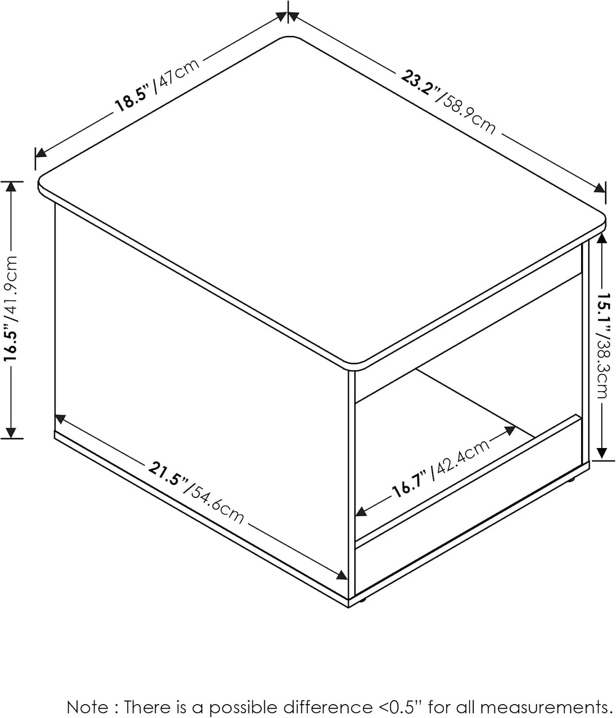 Peli Top Opening Litter Box Enclosure, Americano