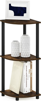 Turn-N-Tube Toolless Assembly 3-Tier Storage Shelves, Amber Pine