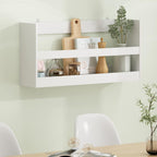 HERMITE Floating Nursery Book Shelves for Wall, White