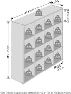 Cubic Extra Thick 16-Cube Closet Organizers and Storage, White