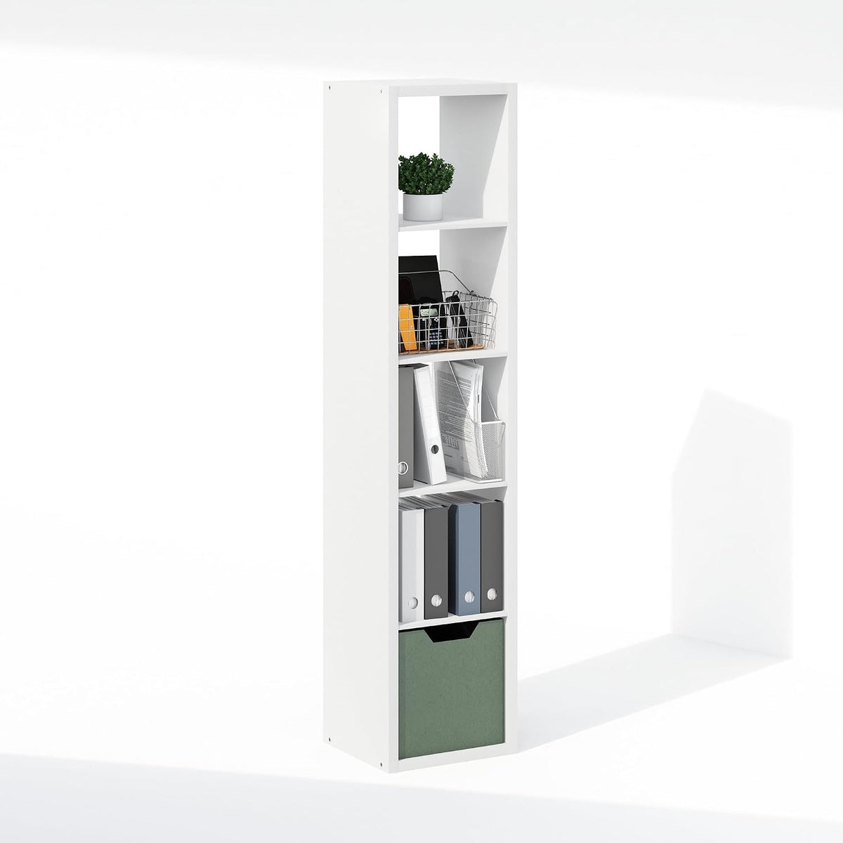 Cubic Extra Thick 5-Cube Closet Organizers and Storage, White