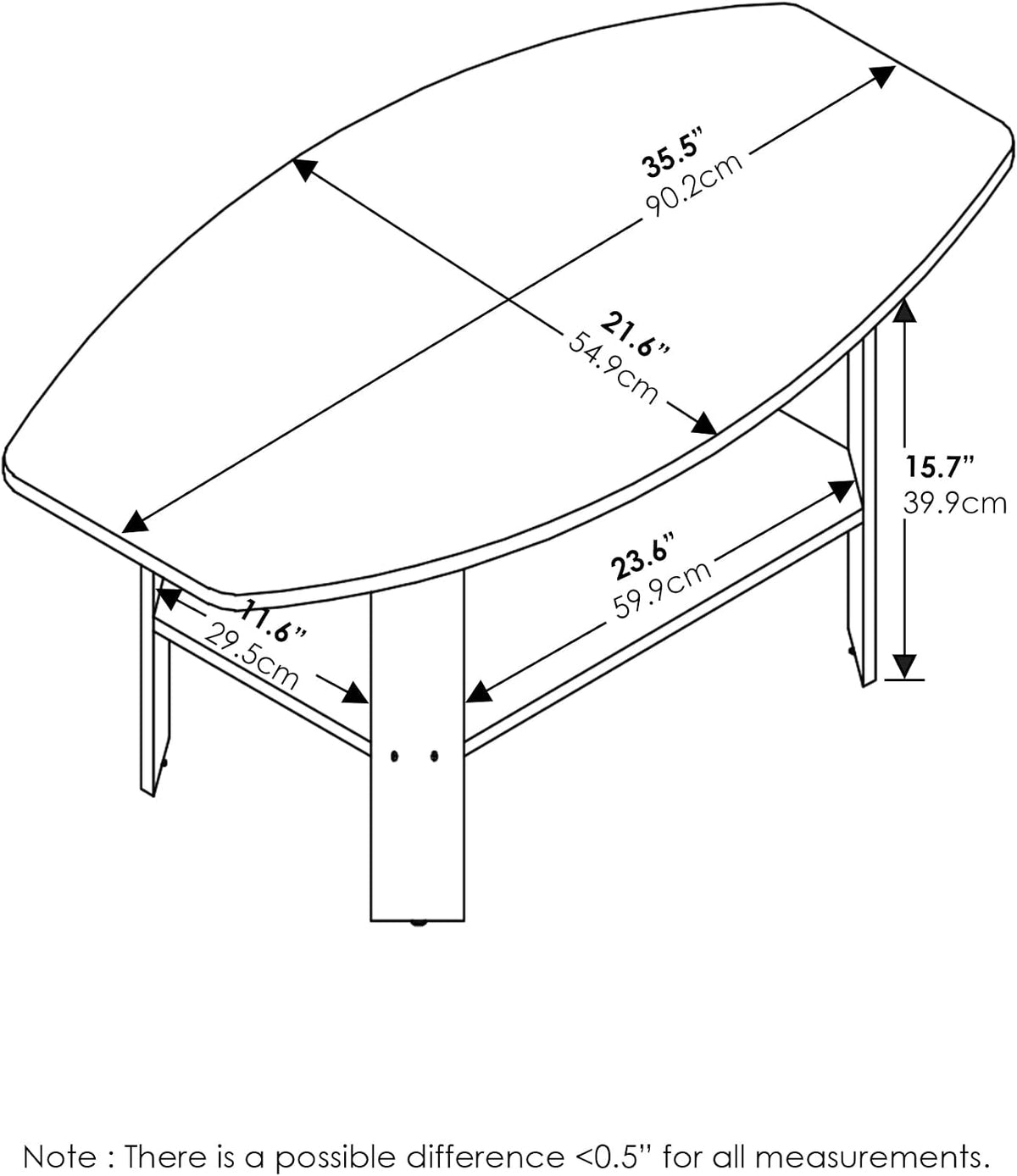 Simple Design, Coffee Table, White