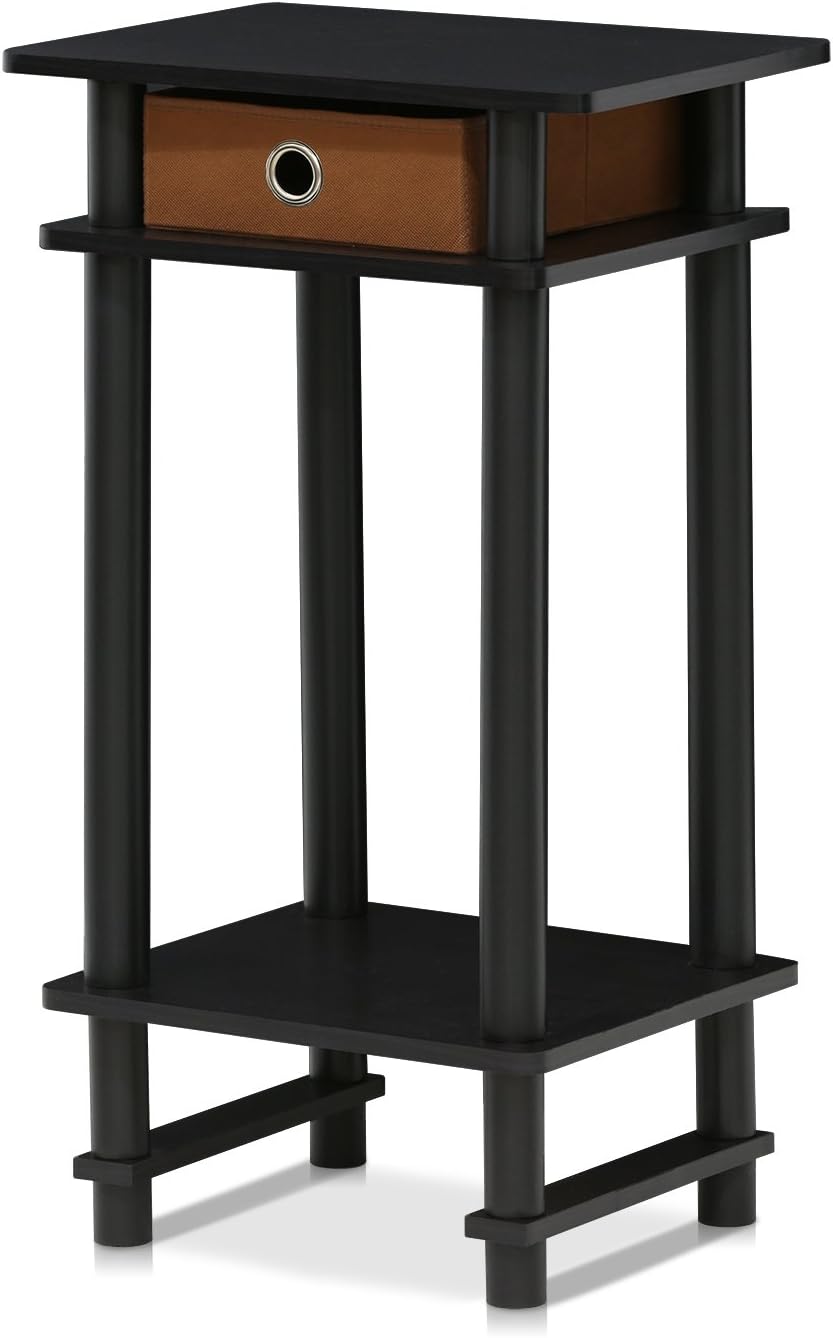 17017 Turn-N-Tube End Table, 1-Pack, Espresso
