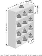 Cubic Extra Thick 12-Cube Closet Organizers and Storage, White
