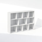 Reed Closet Organizers and Storage, 11-Cube Closet Organizer, Open Shelf Closet Storage, for Wardrobe, Bedroom, Living Room, White
