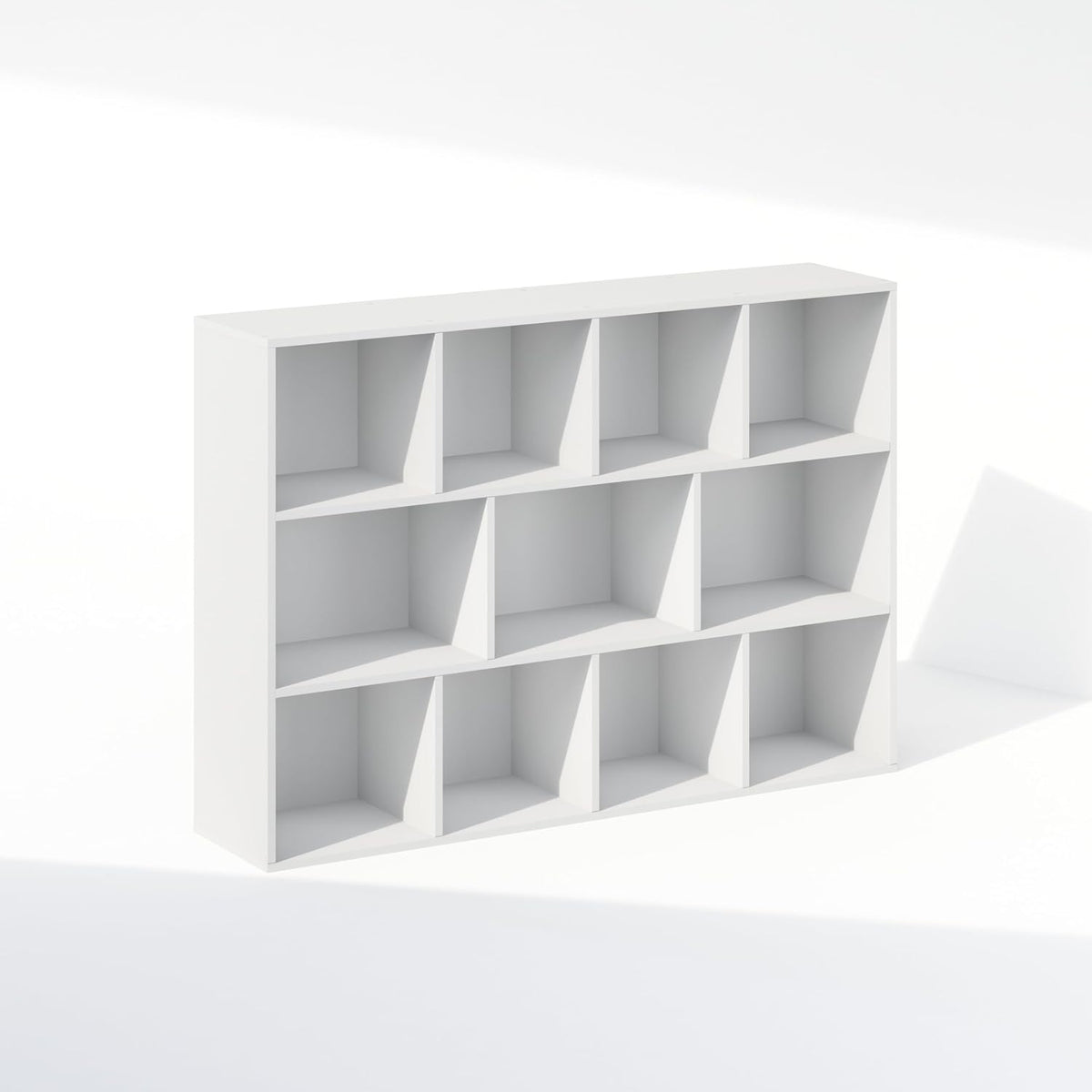 Reed Closet Organizers and Storage, 11-Cube Closet Organizer, Open Shelf Closet Storage, for Wardrobe, Bedroom, Living Room, White