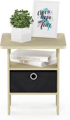 ANDREY Square Side Table, End Table, Night Stand, Steam Beech