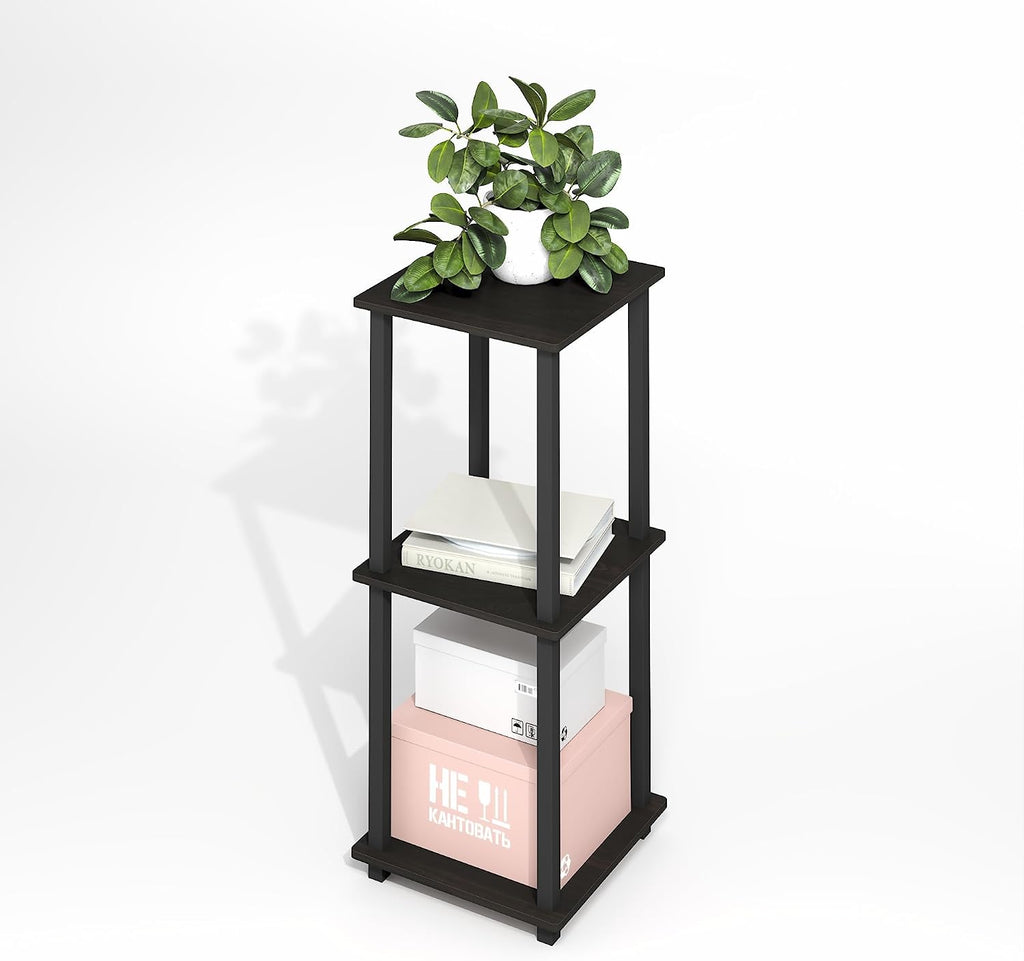 Simplistic Side Table Set of 2, End Table, Night Stand, Nightstand, Bedside Table, for Living Room, Bedroom, Black Espresso