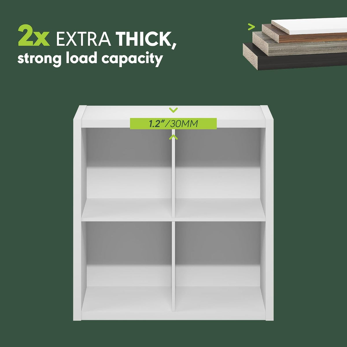 Cubic 4-Cube Closet Organizers and Storage, Closet Organizer, White