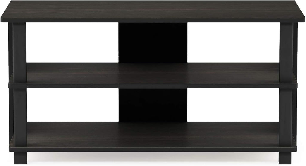 Turn-N-Tube Shoe Rack, 3-Tier Shoe Organizer, Shoe Storage with Compact Open Shelves, 15.5 x 31.5 x 15.7, for Closet Entryway, Office, Garage, Espresso/Black