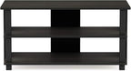 Turn-N-Tube Shoe Rack, 3-Tier Shoe Organizer, Shoe Storage with Compact Open Shelves, 15.5 x 31.5 x 15.7, for Closet Entryway, Office, Garage, Espresso/Black