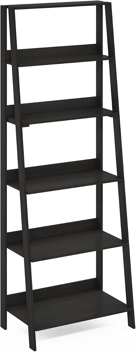 Ladder Shelf, 6-Tier Ladder Book Shelf, Bookcase, Espresso