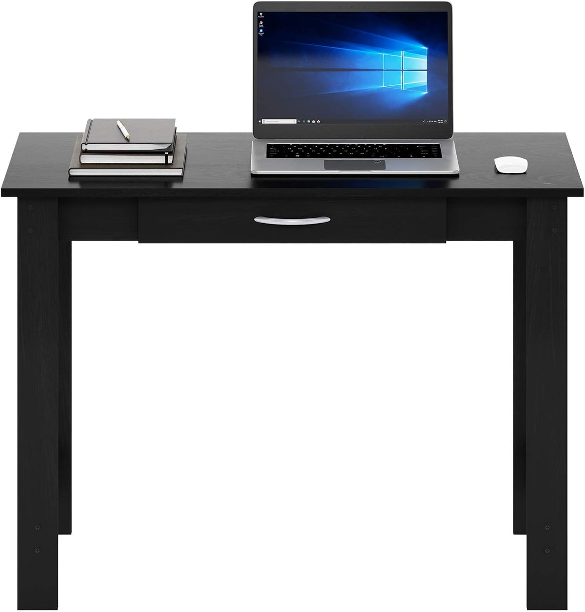 Jaya Writing Desk For Residential Use With DrawerBlack, Blackwood, Large