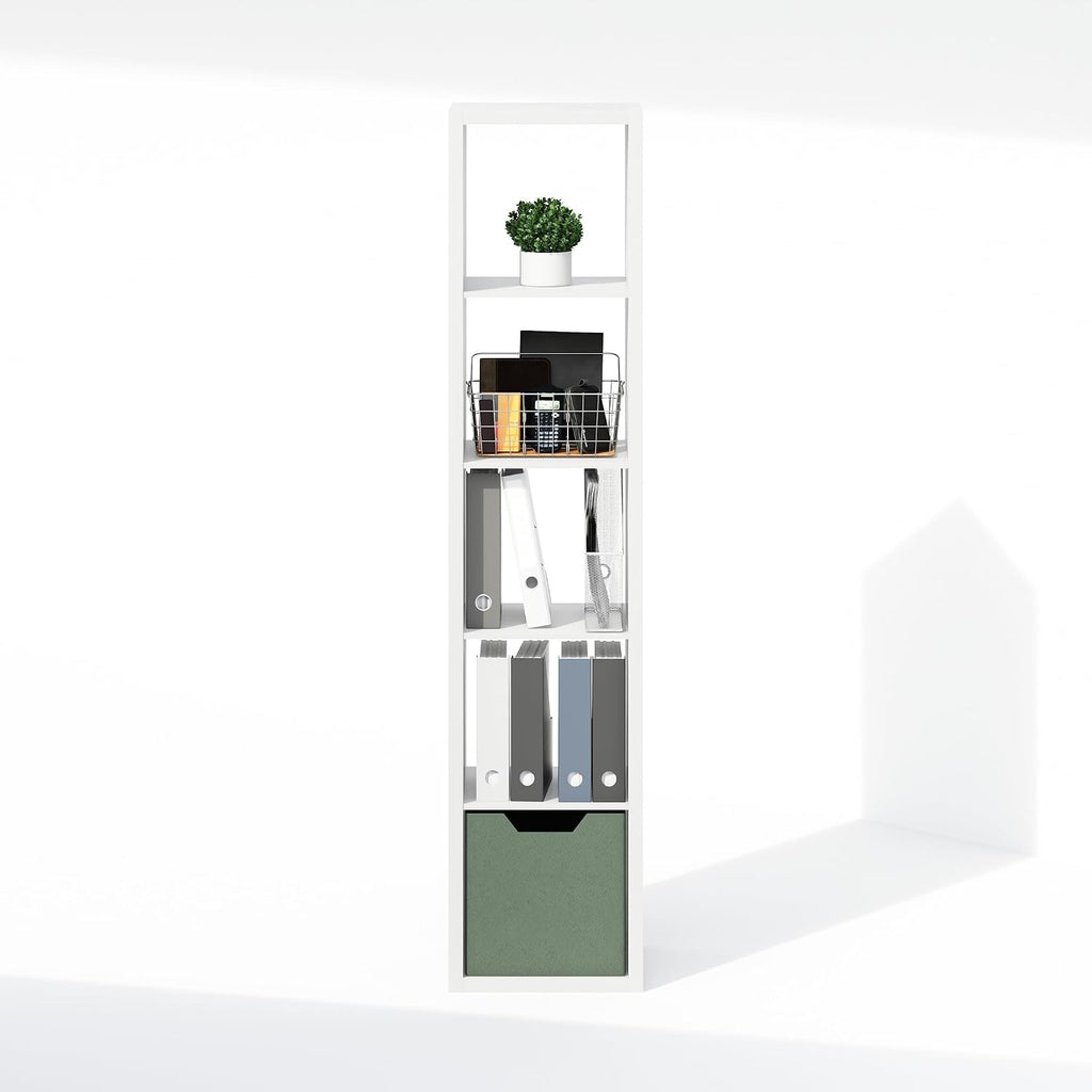 Cubic Extra Thick 5-Cube Closet Organizers and Storage, White