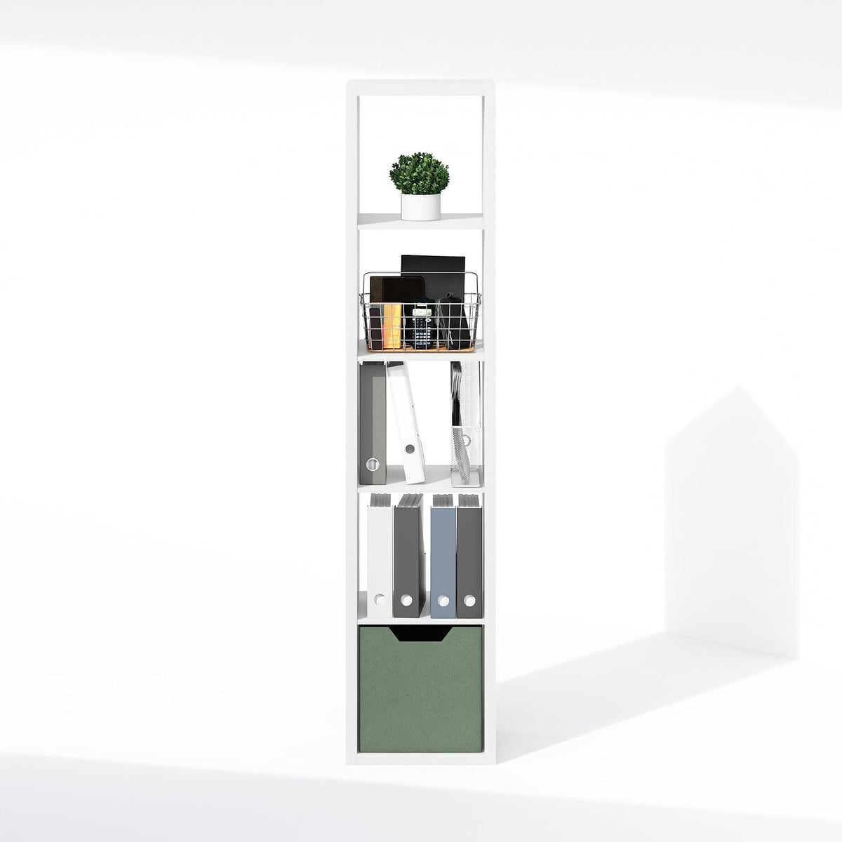 Cubic Extra Thick 5-Cube Closet Organizers and Storage, White