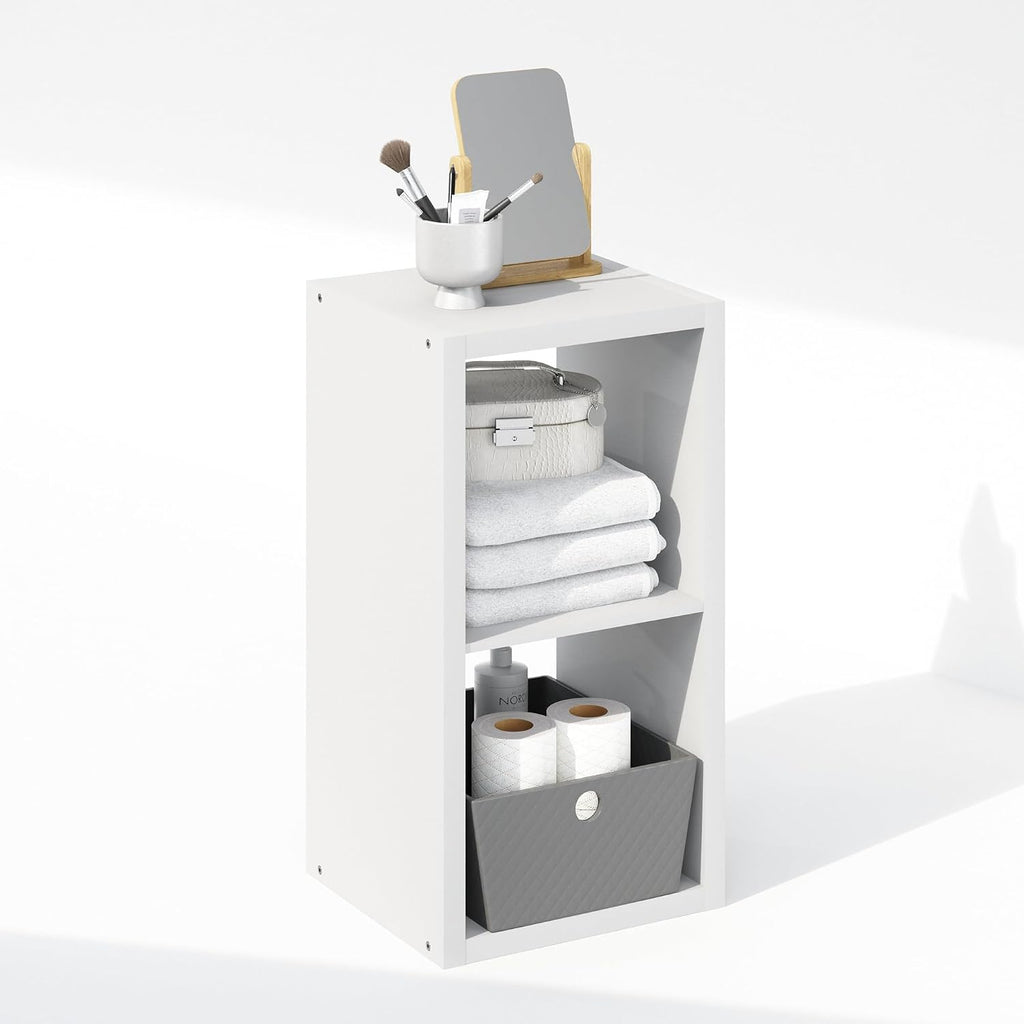 Cubic Extra Thick 2-Cube Closet Organizers and Storage, White
