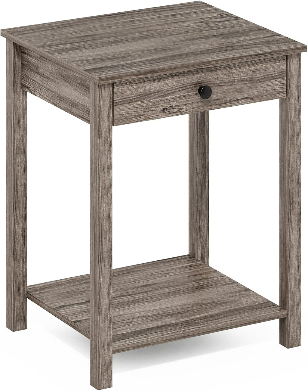 Classic Side Table with Drawer, 1 Pack, Rustic Oak