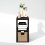 Cubic Extra Thick 2-Cube Closet Organizers and Storage, Dark Oak
