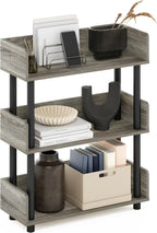 Turn-N-Tube Book Shelf, 3-Tier Bookshelf, Bookcases, French Oak