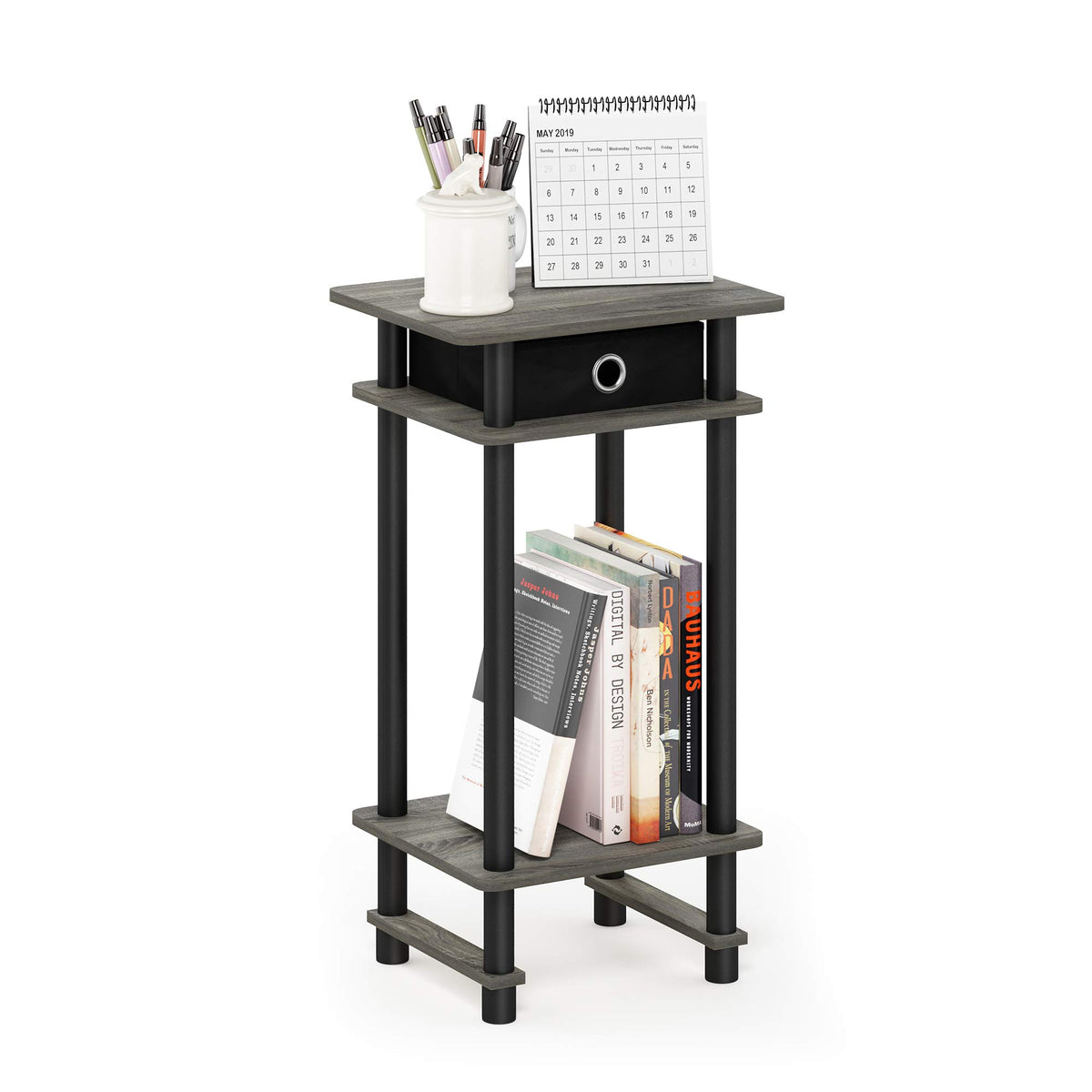 17017 Turn-N-Tube End Table, 1-Pack, Espresso