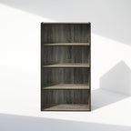 Simple Book Shelf, 4-Tier Bookshelf, Bookcase with Open Shelf, 9.4 x 23.6 x 41.7, for Living Room, Bedroom, Home Office, French Oak